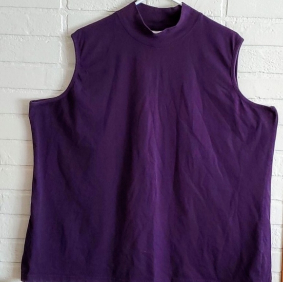 C. J. BANKS Sleeveless Mock Neck Tank - Picture 2 of 9
